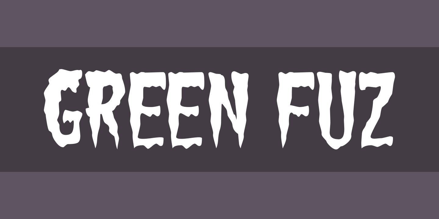 Schriftart Green Fuz